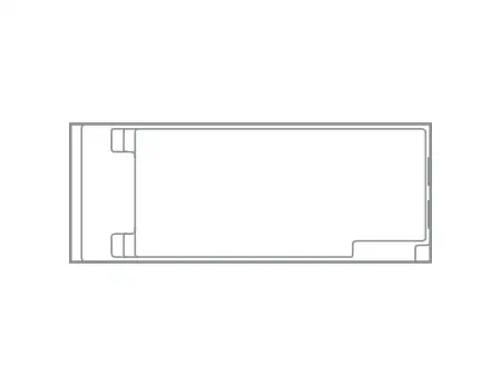 The Acclaim The Acclaim pool model: line drawing